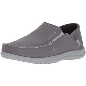 CROCS MEN'S SANTA CRUZ CONVERTIBLE SLIP-ONS: Slate Grey
